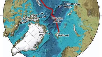 Palung Eurasian yang memiliki kedalaman 5.450 meter dan panjang 350 kilometer ini merupakan titik terdalam di Samudra Arktik. (Foto: Marine Insight)