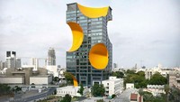Gedung ini tampak seperti potongan keju. Istimewa/Boredpanda.