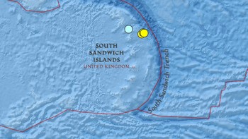 Palung South Sandwich memiliki kedalaman 8.428 meter dan melintang sepanjang 956 kilometer, sekaligus membuatnya sebagai yang terdalam kedua di Samudra Atlantik. (Foto: Marine Insight)