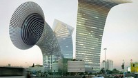 Desain arsitektur gedung ini tampak seperti cerobong pabrik. Istimewa/Boredpanda.
