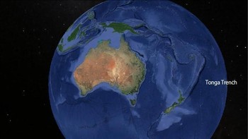 Dengan kedalaman 10.882 meter di bawah permukaan air laut, Palung Tonga yang berada di Samudra Pasifik merupakan palung terdalam yang berada di belahan Bumi bagian selatan. (Foto: Marine Insight)