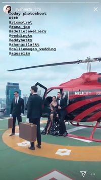 Jelang Nikah, Adik Raffi Ahmad Prewedding Pakai Helikopter