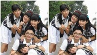 Tania Putri mencuri perhatian lewat perannya sebagai Helen, gadis kutu buku di sebuah sinetron. (Dok. Ist)