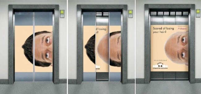 Kebotakan rambut memang menakutkan. Begini cara produk penumbuh rambut memasang iklan. Foto: Dok. Elite Readers