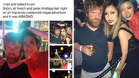 Para wanita ini tampak happy menghabiskan malam dengan pria yang mirip aktor Game of Thrones tersebut. (Dok. Ist)