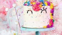 Wah unicorn cake yangg sempat heboh beberapa waktu lalu ini juga masuk dalam akun resmi instagram. Kuda fantasi yang cantik ini mendapat 938 ribu likes lho. Foto: Instagram