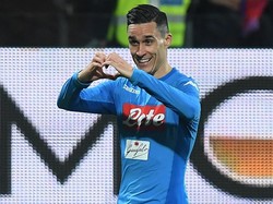 Jose Callejon sudah mencatatkan lebih dari 250 penampilan bersama Napoli sejak 2013. Kesemuanya ia jalani dengan kostum nomor punggung 7. (Foto: Alberto Lingria/Reuters)