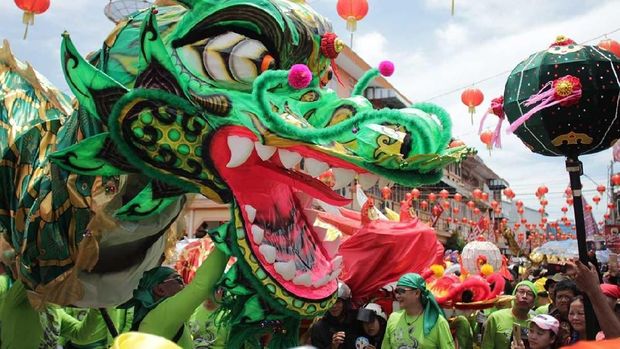 Sang Naga pun menari kegirangan (Randy/detikTravel)