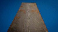 Pelat-pelat raksasa itu merupakan karya dari seniman Richard Serra (Barry Neild/CNN)