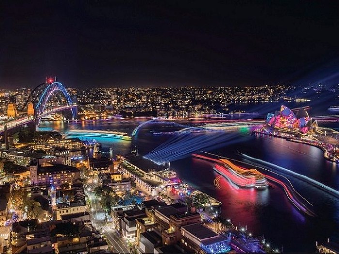 Bukan Pesta Kembang Api, Sydney Punya Festival Cahaya yang Menggoda