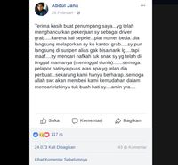  Viral Curhat Driver Grab Tak Bisa Narik Lagi karena Pelat Beda