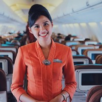 Wanita asal Solo, Jawa Tengah ini merupakan pramugari maskapai penerbangan Garuda Indonesia. Foto: Instagram