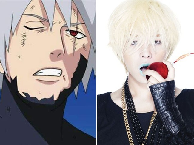 Selain Naruto, G-Dragon juga pernah terlihat dengan gaya rambut yang mirip karakter dalam serial kartun Naruto lainnya. Saat merilis album pertamanya, Heartbreaker, ia tampil berambut silver seperti tokoh Kakashi. Foto: Istimewa