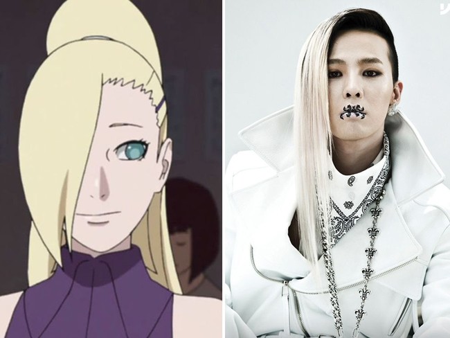 Rambut panjang di bagian depan ini menjadi konsep penampilan G-Dragon di era Fantastic Baby. Gaya rambut itu pun mirip dengan Ino.  Foto: Istimewa