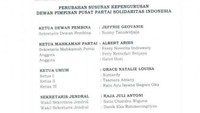 Jabatan Sunny tertera di lembar susunan kepengurusan PSI yang beredar di media sosial. Sekjen PSI Raja Juli Antoni menyebut dokumen tersebut adalah dokumen lama yang baru viral belakangan ini. Dalam dokumen yang tersebar, nama Sunny tercantum sebagai Sekretaris Dewan Pembina. Sedangkan Ketua Dewan Pembina merupakan Jeffrie Geovanie.