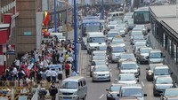 Kemacetan di Guangzhou, China (Foto: Mike Clarke/AFP/Getty via CNN)