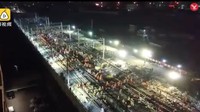 Dilansir dari The Independent, Rabu (28/2), China mempekerjakan 1.500 pekerja untuk menggarap Stasiun Nanlong (Foto: Dok. The Independent)