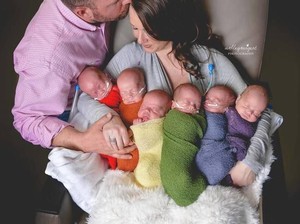 Kisah Ibu Lahirkan Bayi Kembar 6 Setelah Beberapa Kali Keguguran