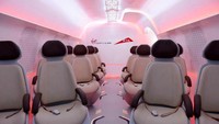 Dengan menumpangi hyperloop ini, dari Dubai ke Abu Dhabi hanya 12 menit. Istimewa/Inhabitat.