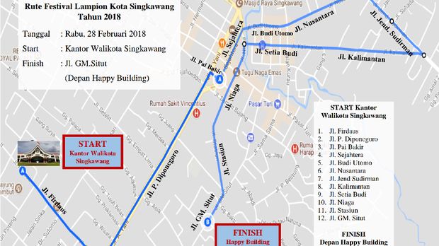 Mau Lihat Festival Lampion di Singkawang, Ini Rute Pawainya
