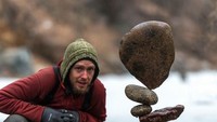 Selain Mikuni, ada lagi Michael Grab yang disebut-sebut sebagai maestro di seni rock balancing. Foto: Instagram Gravity Glue
