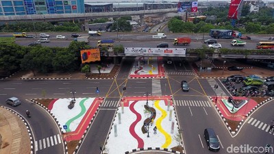 Begini Penampakan Underpass Kartini dari Udara