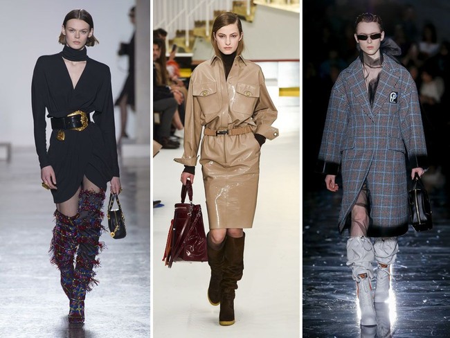 Boots Not Heels. Saat musim dingin atau penghujan tiba, boots menjadi opsi yang pas. Tahun ini, boots hadir dengan desain yang lebih maskulin sehingga semakin mempertegas sisi ketangguhan seorang perempuan. (Foto: Dok. Vogue)