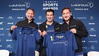 Selain Shevchenko dan Raul, ada pula Ryan Giggs, Luis Figo, dan Francesco Totti. (Foto: Boris Streubel/Getty Images for Laureus)