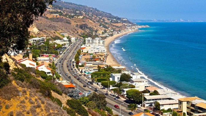 Pacific Coast Highway from Malibu, California.