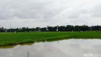 Lahan seluas 1,3 hektar tersebut merupakan milik pengembang PT Nusa Kirana.