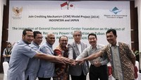 Pembangunan WHRPG Pabrik Tuban merupakan kerjasama Pemerintah Indonesia dengan pemerintah jepang melalui skema Joint Crediting Mechanism (JCM). Pool/Semen Indonesia.
