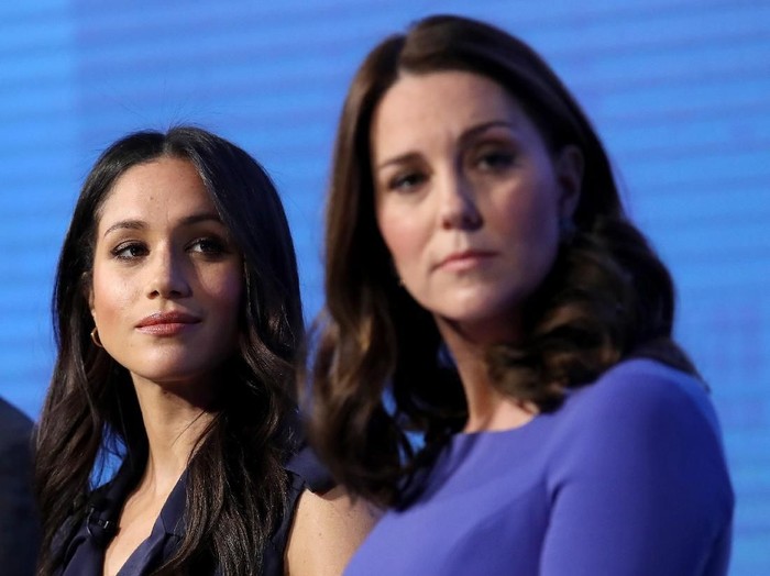 LONDON, ENGLAND - FEBRUARY 28: Prince Harry, Meghan Markle, Catherine, Duchess of Cambridge and Prince William, Duke of Cambridge attend the first annual Royal Foundation Forum held at Aviva on February 28, 2018 in London, England. Under the theme Making a Difference Together, the event will showcase the programmes run or initiated by The Royal Foundation.  (Photo by Chris Jackson - WPA Pool/Getty Images)