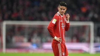 5. James Rodriguez - Bayern Munich - 35,1 juta follower. Foto: Christof Stache/AFP Photo
