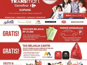 Besok, Transmart Carrefour Buka di Kupang NTT