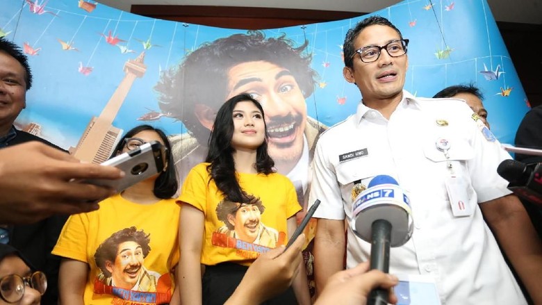 Nobar Benyamin Biang Kerok, Sandiaga Uno Apresiasi Film Budaya Betawi Nobar Benyamin Biang Kerok, Sandiaga Uno Apresiasi Film Budaya Betawi