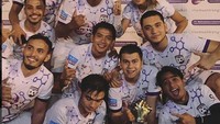 Wajah happy para selebriti usai bertanding di kawasan Simprug, Jakarta Selatan pada Rabu (28/2). Dok. Instagram/rifkyalhabsyi