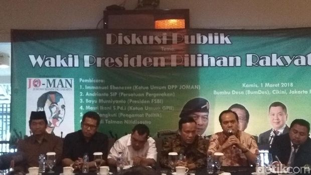 Relawan Jokowi Mania sebut Moeldoko, Cak Imin dan Rizal Ramli cocok jadi cawapres Jokowi
