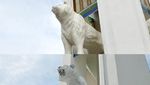 Before-After Tugu Patung Maung Bandung yang Disebut Mirip Anjing Laut