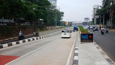Penampakan Lalin Pagi di Lebak Bulus Usai Peresmian Underpass Kartini