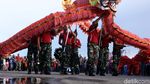 Keren! Aksi Marinir Mainkan Barongsai