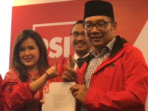 PSI Labuhkan Dukungan pada Ridwan-Uu di Pilgub Jabar