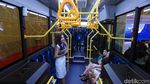Bus Listrik Buatan Anak Bangsa Mejeng di JCC