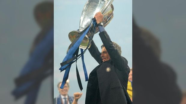 Jose Mourinho juara Liga Champions bersama Inter Milan.