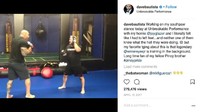 Latihan ketat masih dilakukannya meski sudah tidak aktif sebagai pegulat profesional dan atlet MMA. (Foto: instagram/DaveBautista)