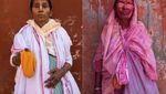 Before-After Kaum Janda yang Ikuti Festival Warna di India Utara Before-After Kaum Janda yang Ikuti Festival Warna di India Utara