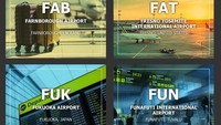 Ada bandara FAT di California dan juga bandara FUK di Fukuoka, Jepang. Meski terdengar lucu, tapi itulah kode resmi bandara-bandara ini. (Globehunters)