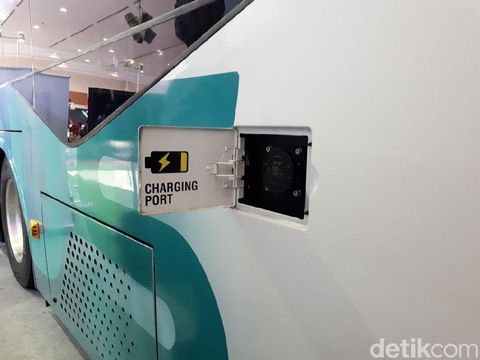 Box charging bus listrik yang bakal diuji coba di Bandara Soetta