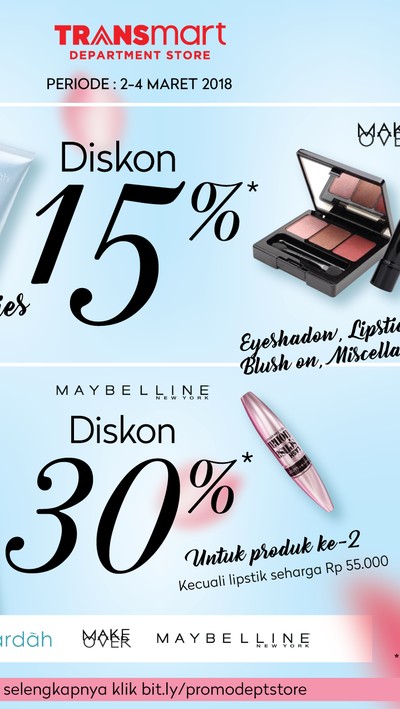 Foto: Pesta Diskon Kosmetik (Dok. Transmart Carrefour) Foto: Pesta Diskon Kosmetik (Dok. Transmart Carrefour)