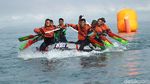 6 Jam Mendayung Taklukkan Selat Sunda, Para Prajurit Tiba di Merak