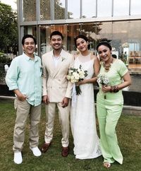 Menikah dengan Chicco Jerikho, Putri Marino Cantik Pakai Gaun Simpel